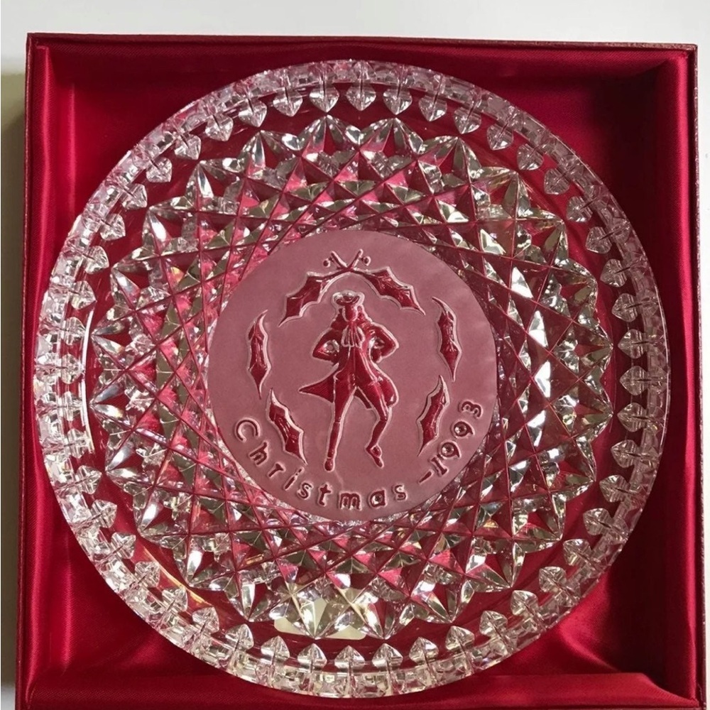 Waterford Twelve Days of Christmas Crystal Plate “Ten Lords A Leaping”